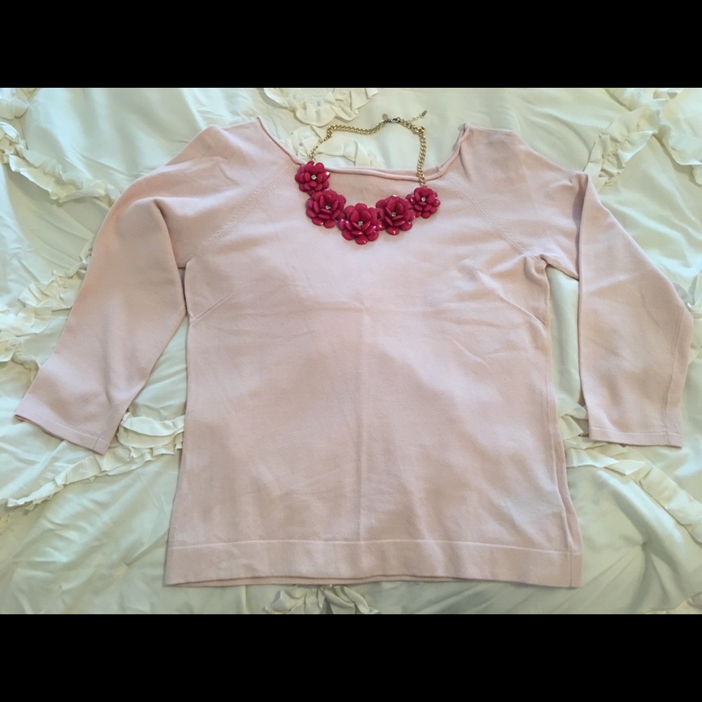 Nine West Pink sweater.